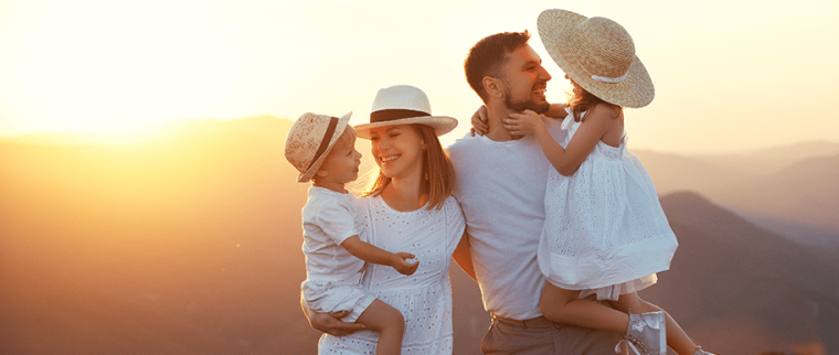 Famille en vacances